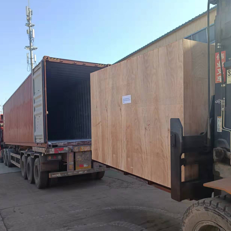 The shipment for Double Column Band Saw Machine GH4250 And Horizontal Band Sawing Machinery GW4250 45° Cutting